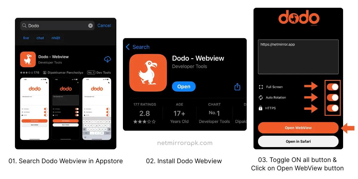 How to Install Net Mirror on iOS?